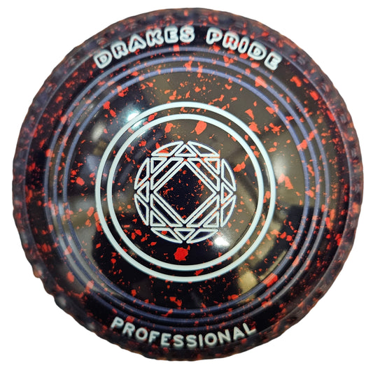 Drakes Pride Professional 00H Dark Blue Magenta Geometric Emblem BACK