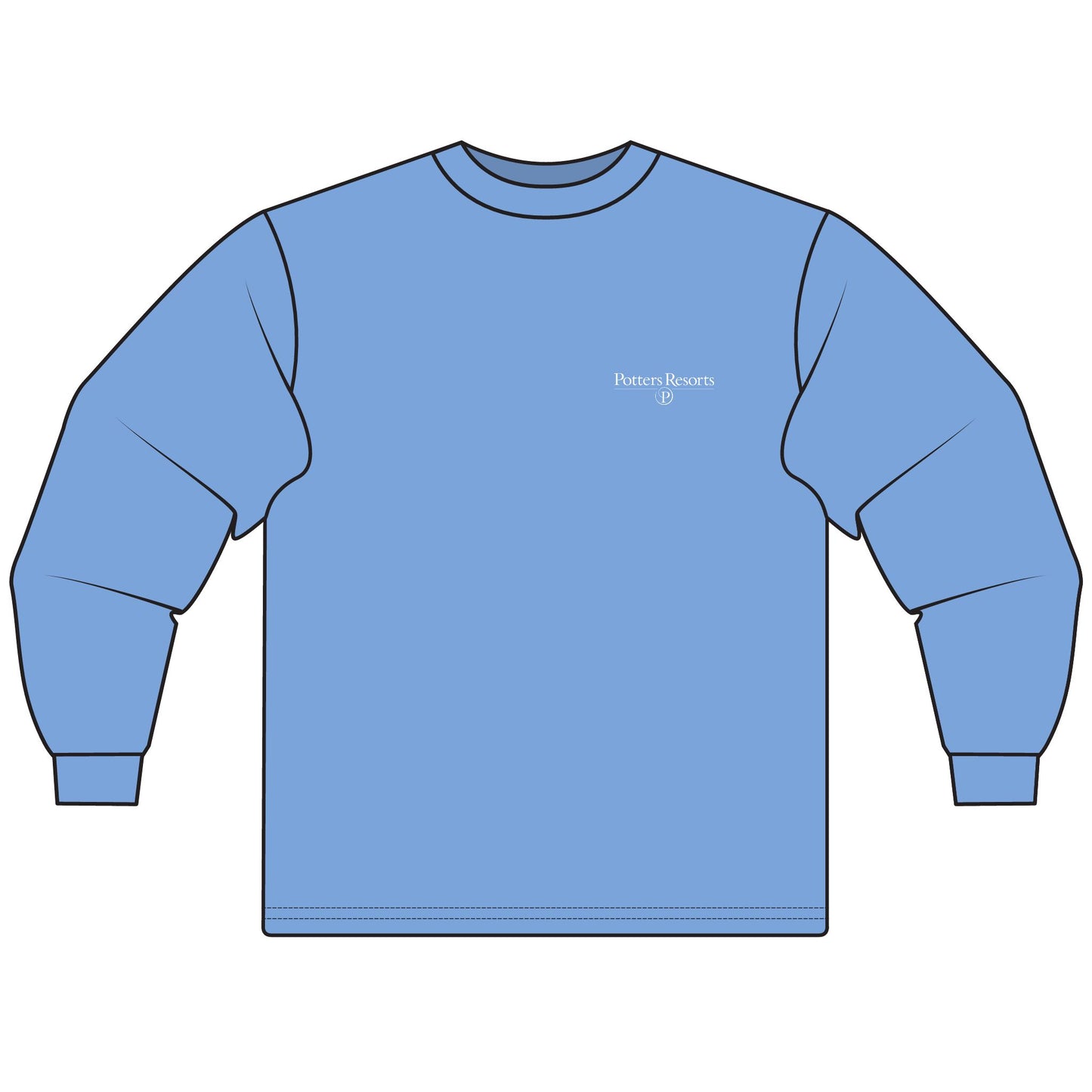 Potters Resorts Unisex Long Sleeve T-Shirt