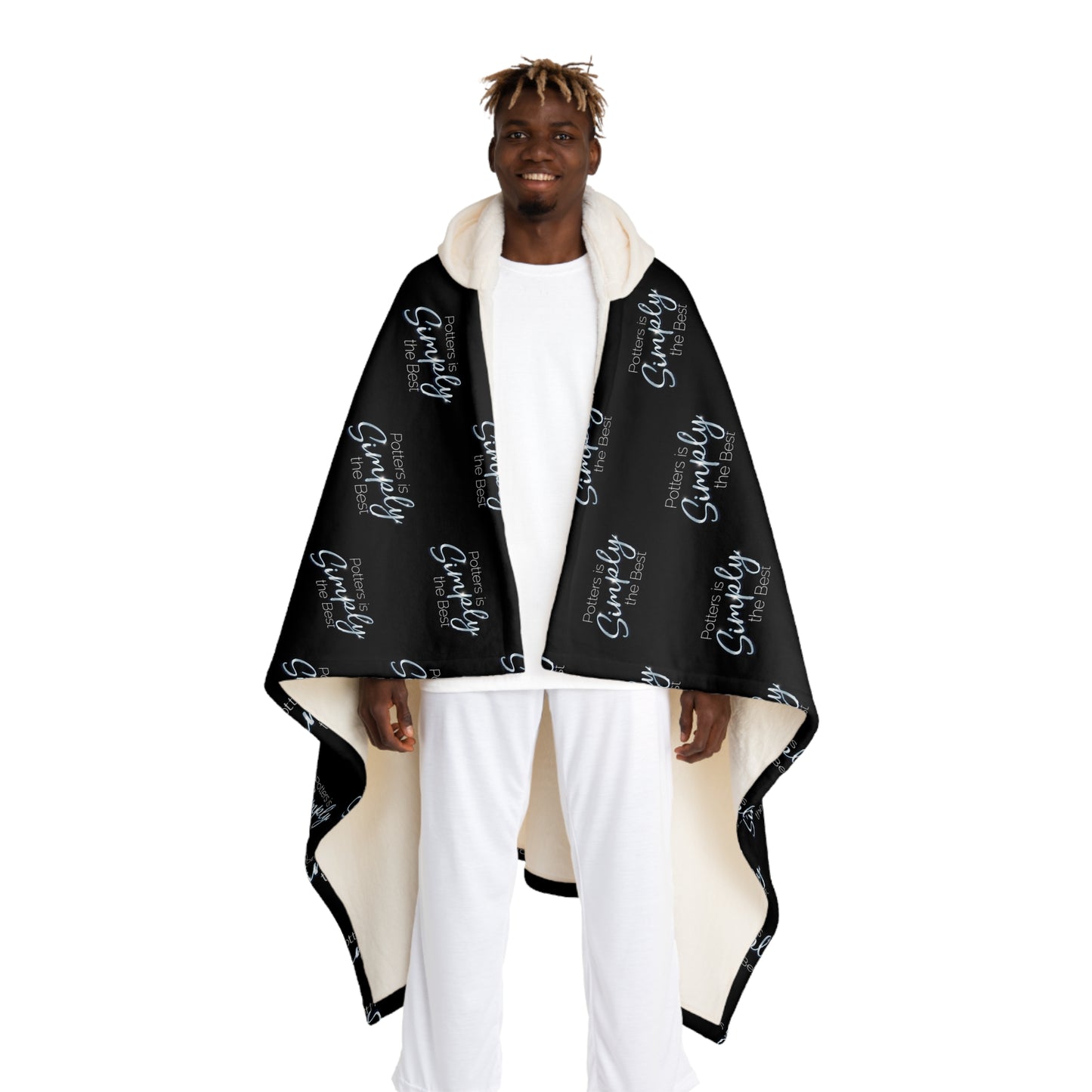 Simply The Best Hooded Sherpa Fleece Blanket