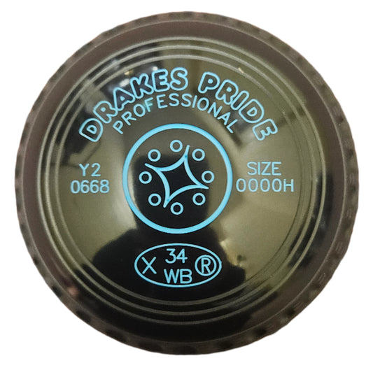 Drakes Pride Professional 0000H Black Geometric Emblem FRONT