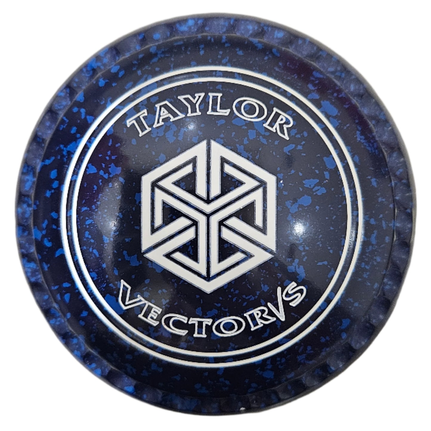 Taylor Vector Vs 4H Blue Blue Geometric Cube Emblem Xtreme Grip REAR