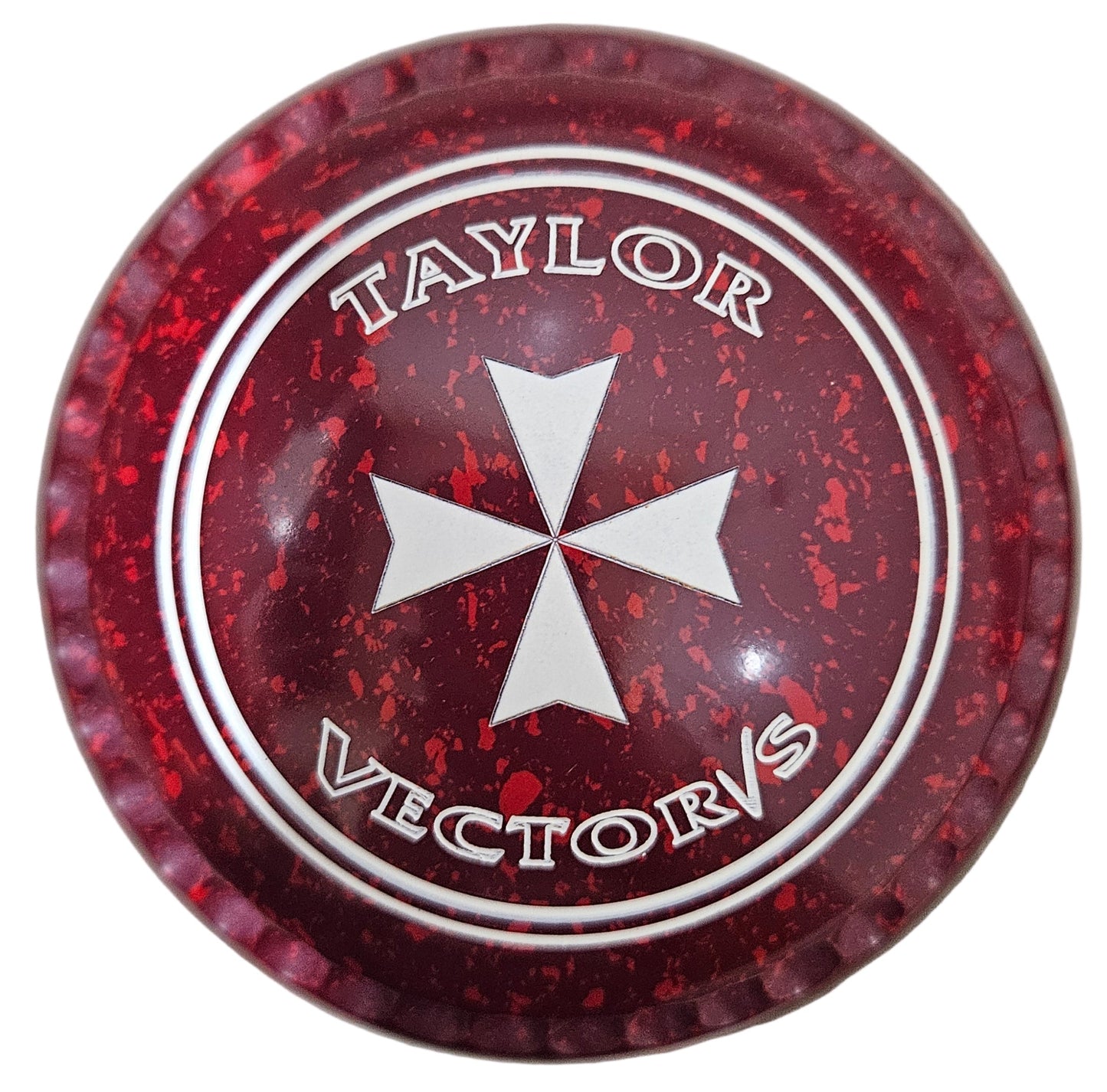 Taylor Vector Vs 2H Maroon Red Geometric Cross Emblem Xtreme Grip REAR