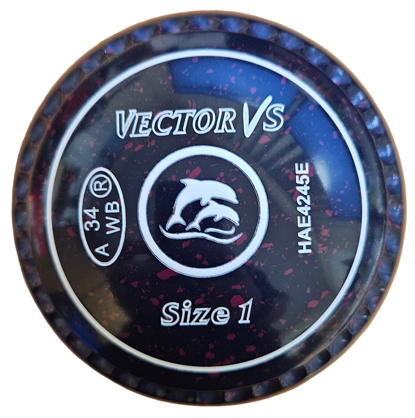 Taylor Vector Vs 1H Dark Blue Magenta Dolphin Emblem Xtreme Grip FRONT