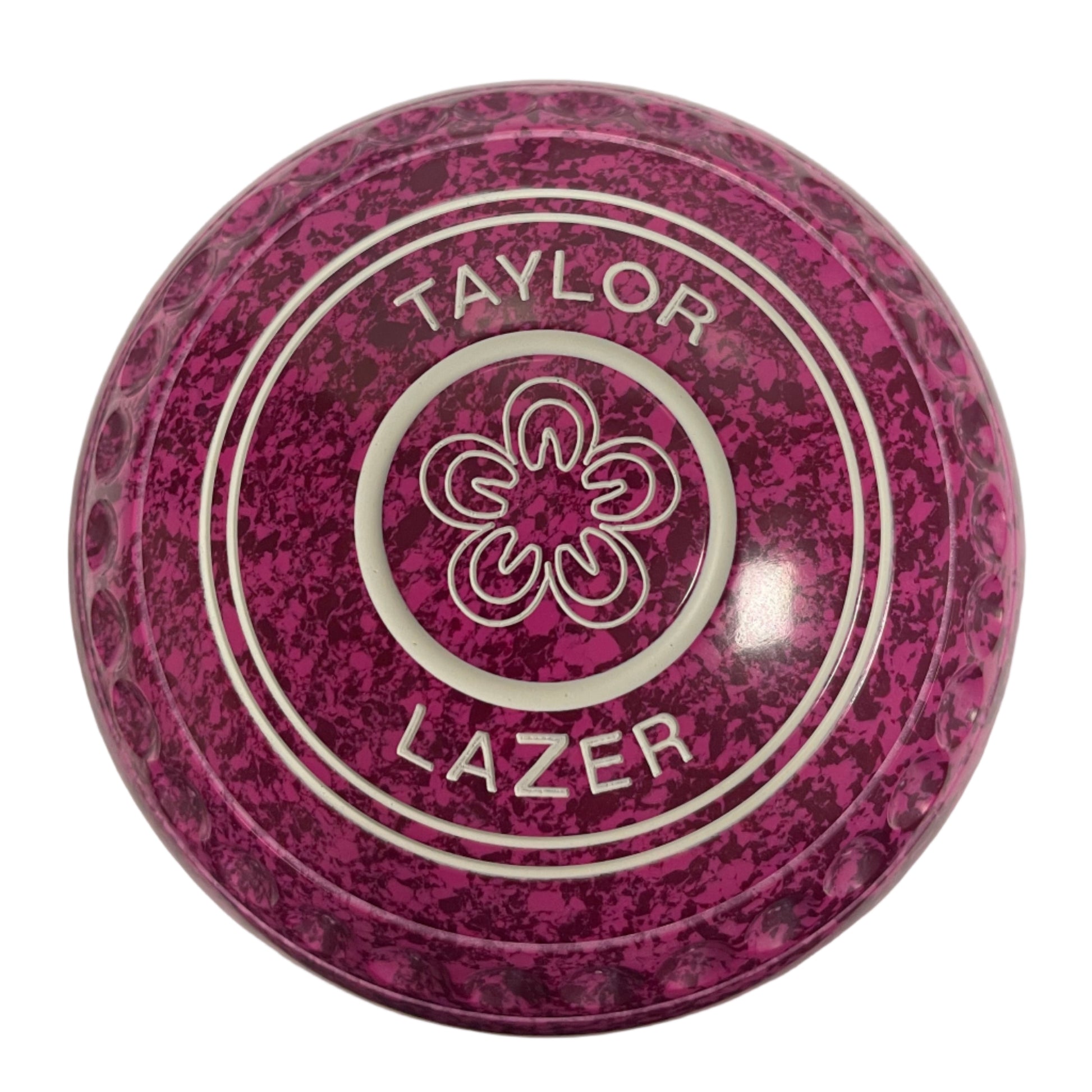 Taylor Lazer 0H Raspberry Ripple Flower Emblem Back
