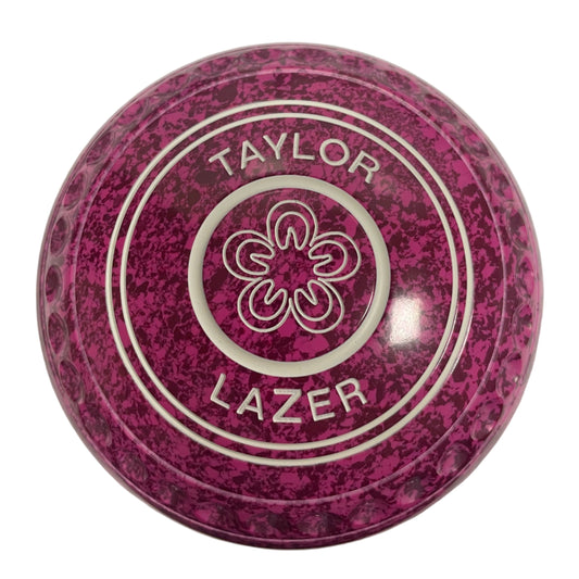 Taylor Lazer 0H Raspberry Ripple Flower Emblem Back