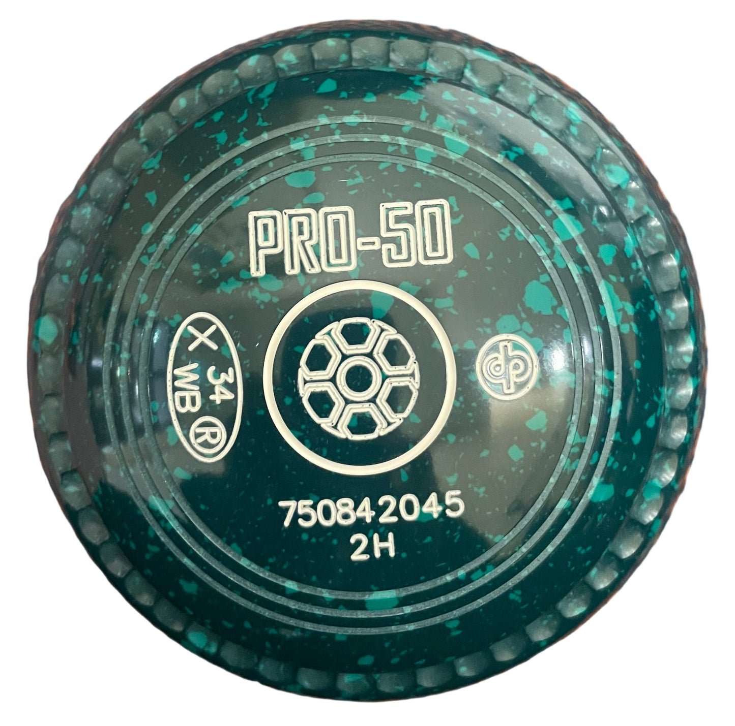 Drakes Pride Pro 50 2H Green Green Geometric Emblem FRONT