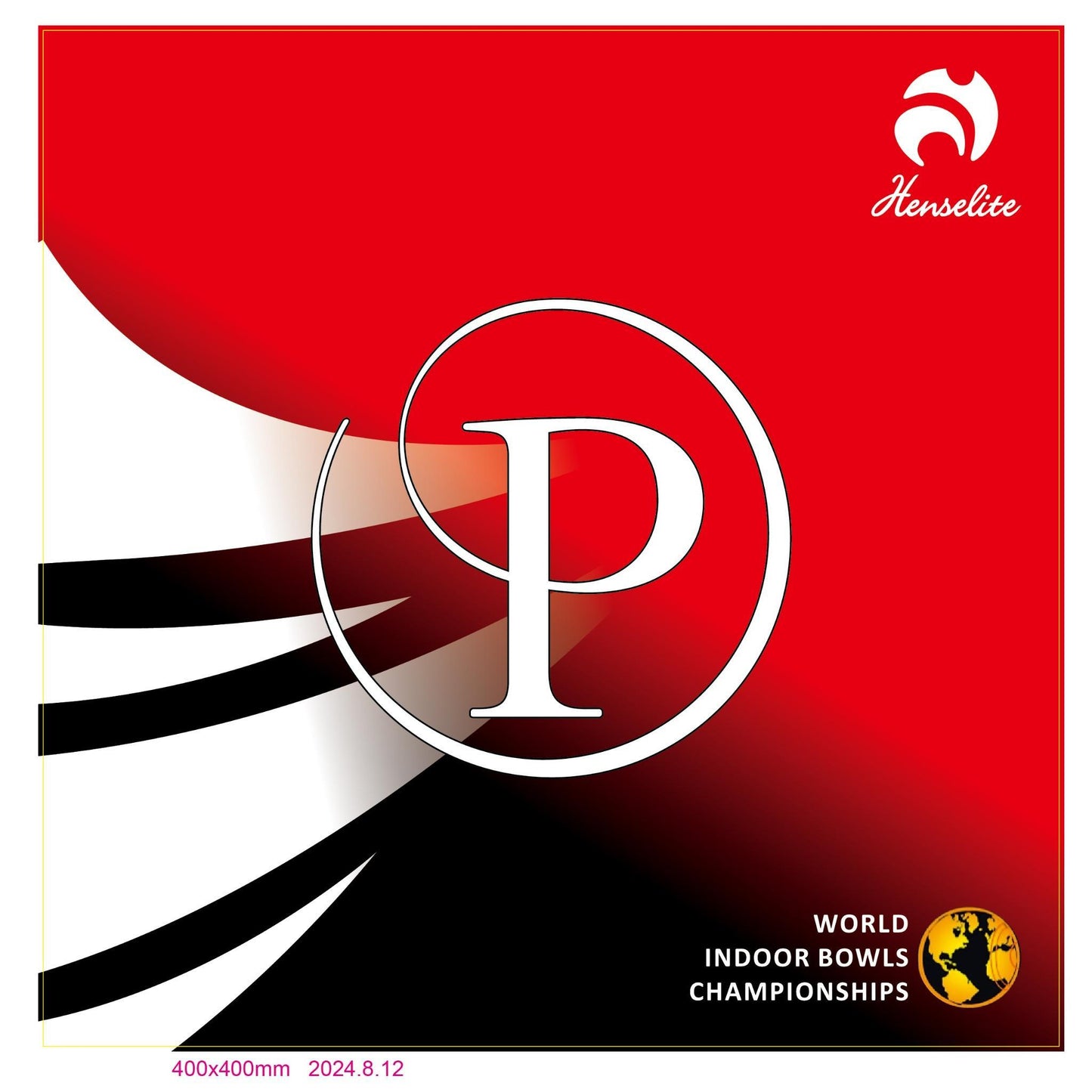 Potters Exclusive World Championships 2025 Bowls Cloth - Red