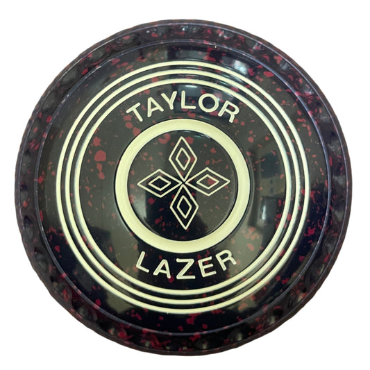 Taylor Lazer 2H Dark Blue Magenta Geometric Embelm