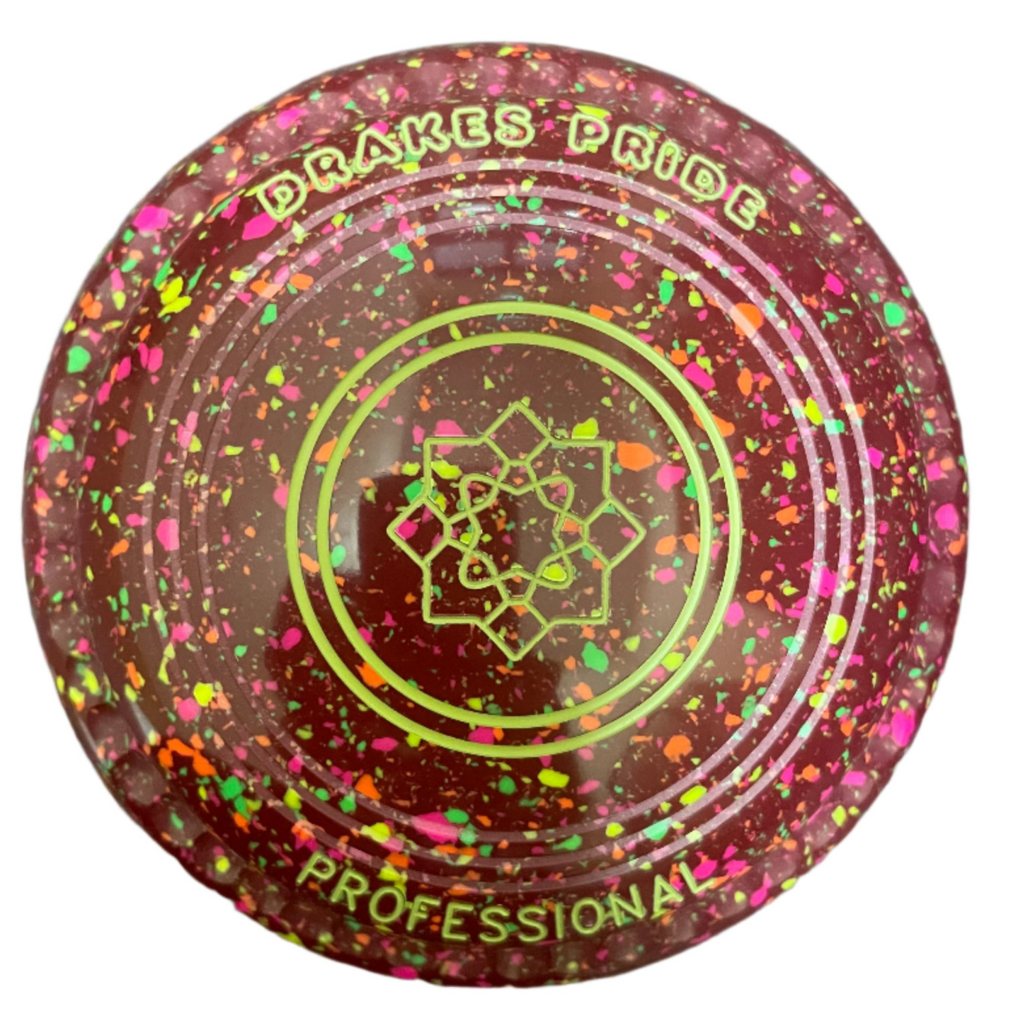 Drakes Pride Pro 50 2H Maroon Fluorescent Harlequin Geometric Emblem