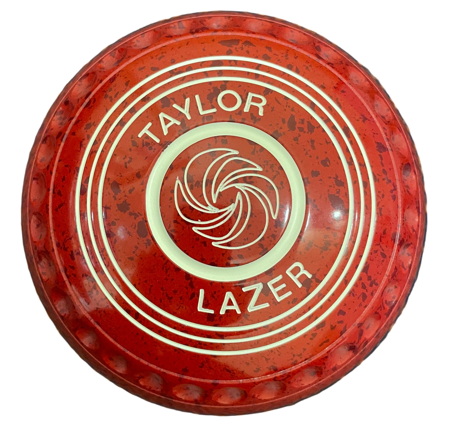Taylor Lazer 1H Cherry Red Geometric Emblem Back