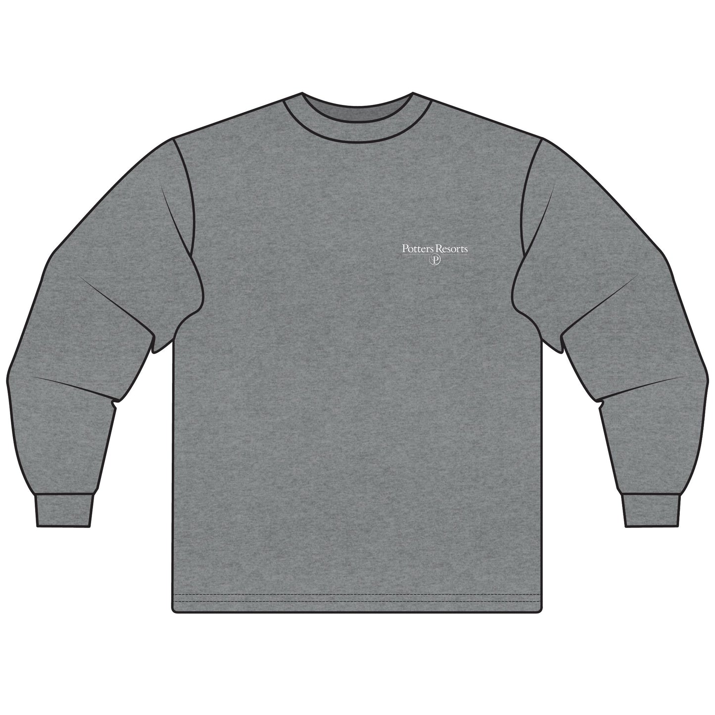 Potters Resorts Unisex Long Sleeve T-Shirt