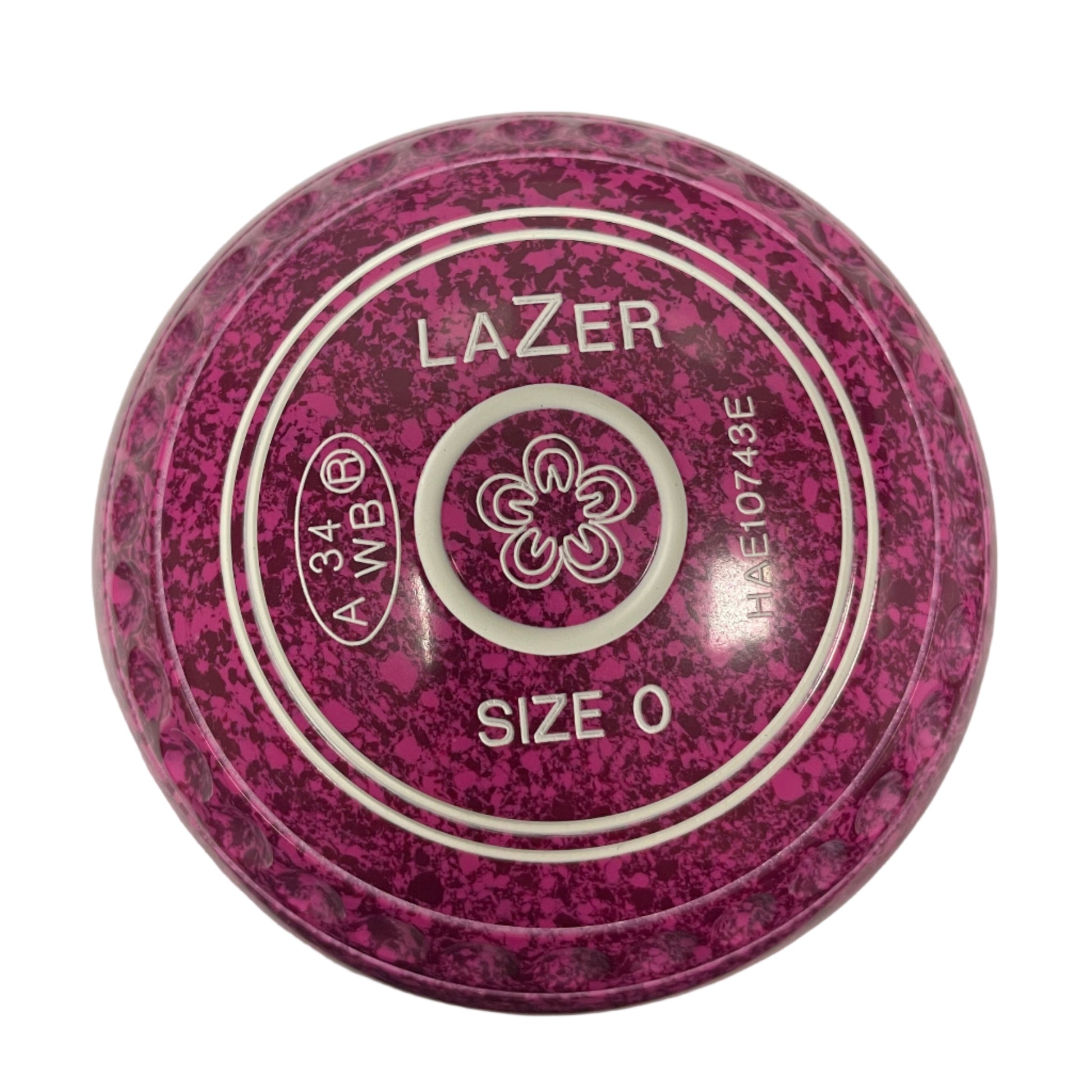 Taylor Lazer 0H Raspberry Ripple Flower Emblem Front