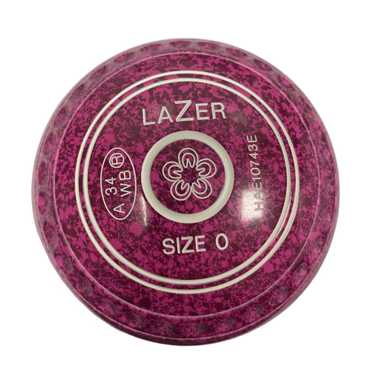 Taylor Lazer 0H Raspberry Ripple Flower Emblem Front