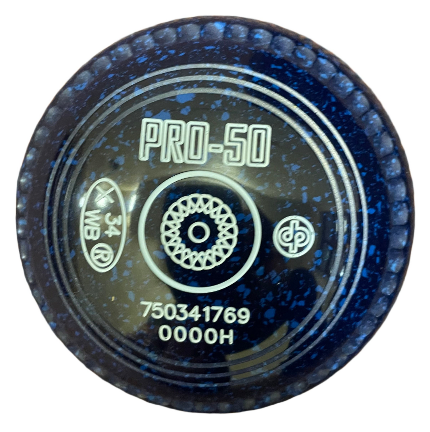 Drakes Pride Pro 50 0000H Blue Blue Geometric Emblem FRONT