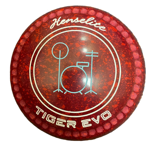 Henselite Tiger Evo 3H Ruby Rich Drum Set Emblem Back