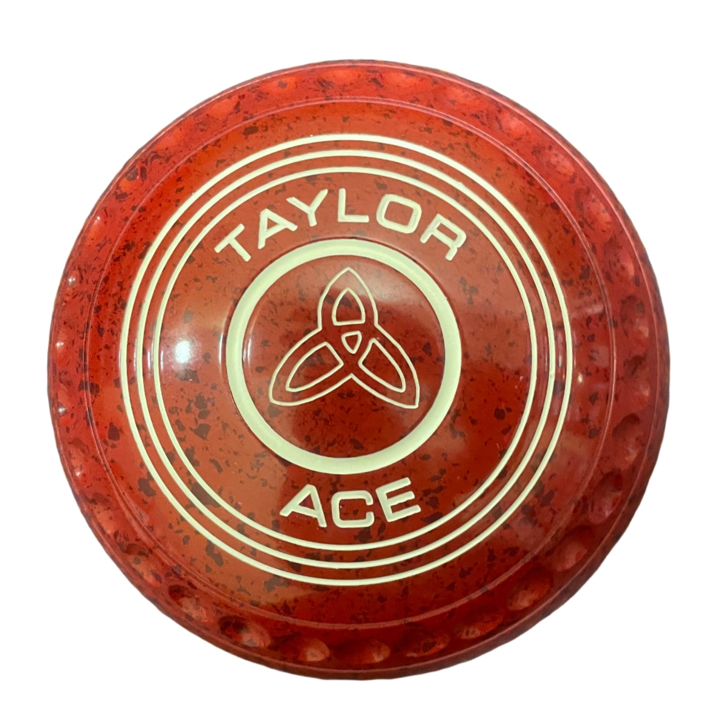 Taylor Ace 2H 50/50 Cherry Red/Blue Blue Geometric Emblem Back