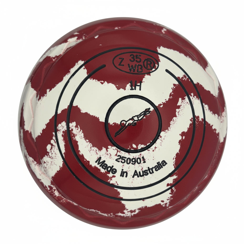 Aero Quantum 1H Solid Red - White Z-Scoop Diving Emblem Back