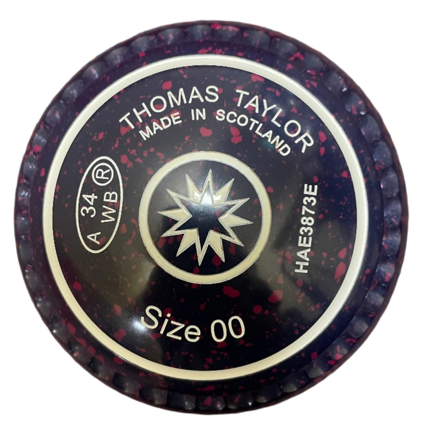 Taylor Ace 00H Dark Blue Magenta Starburst FRONT