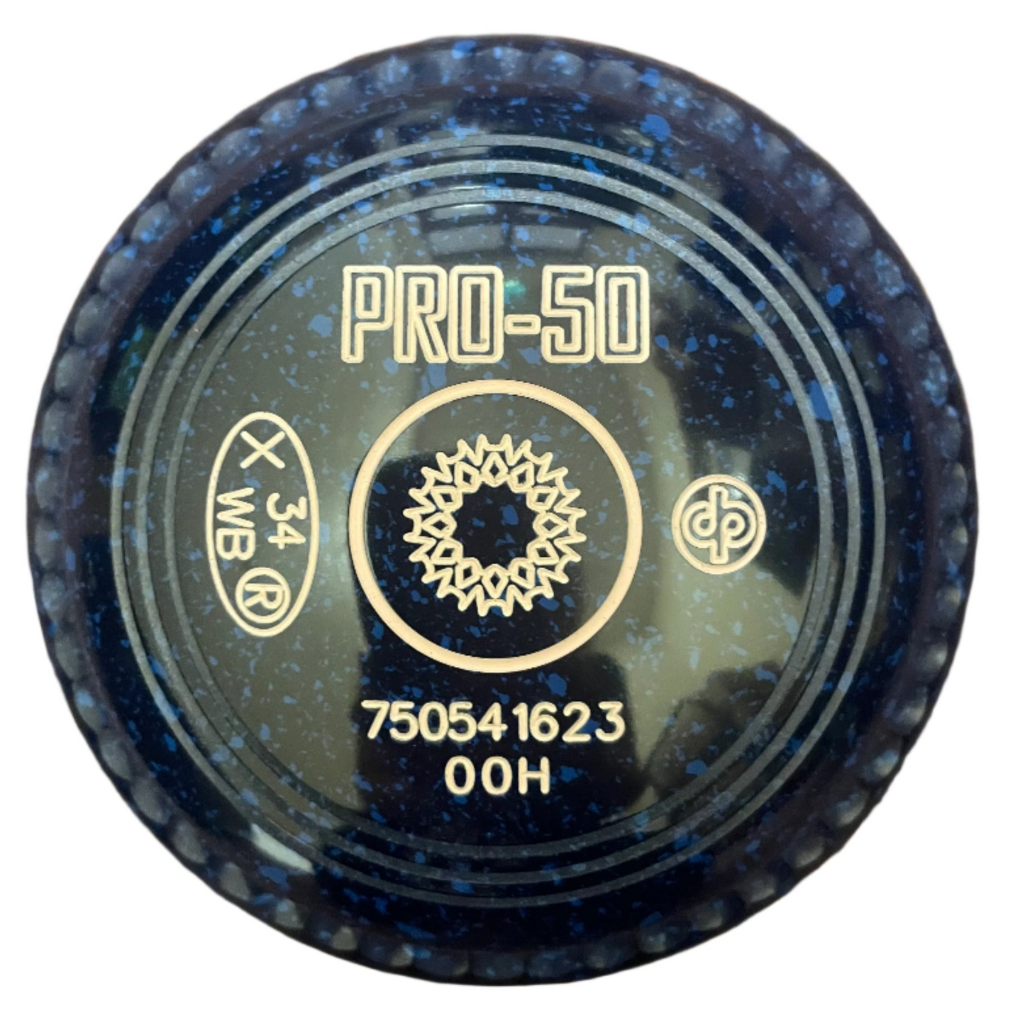 Drakes Pride Pro 50 00H Blue Blue Geometric Emblem