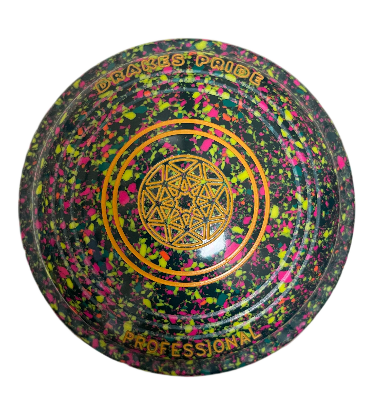 Drakes Pride Pro 50 0H Green Green Fluorescent Harlequin Geometric Emblem