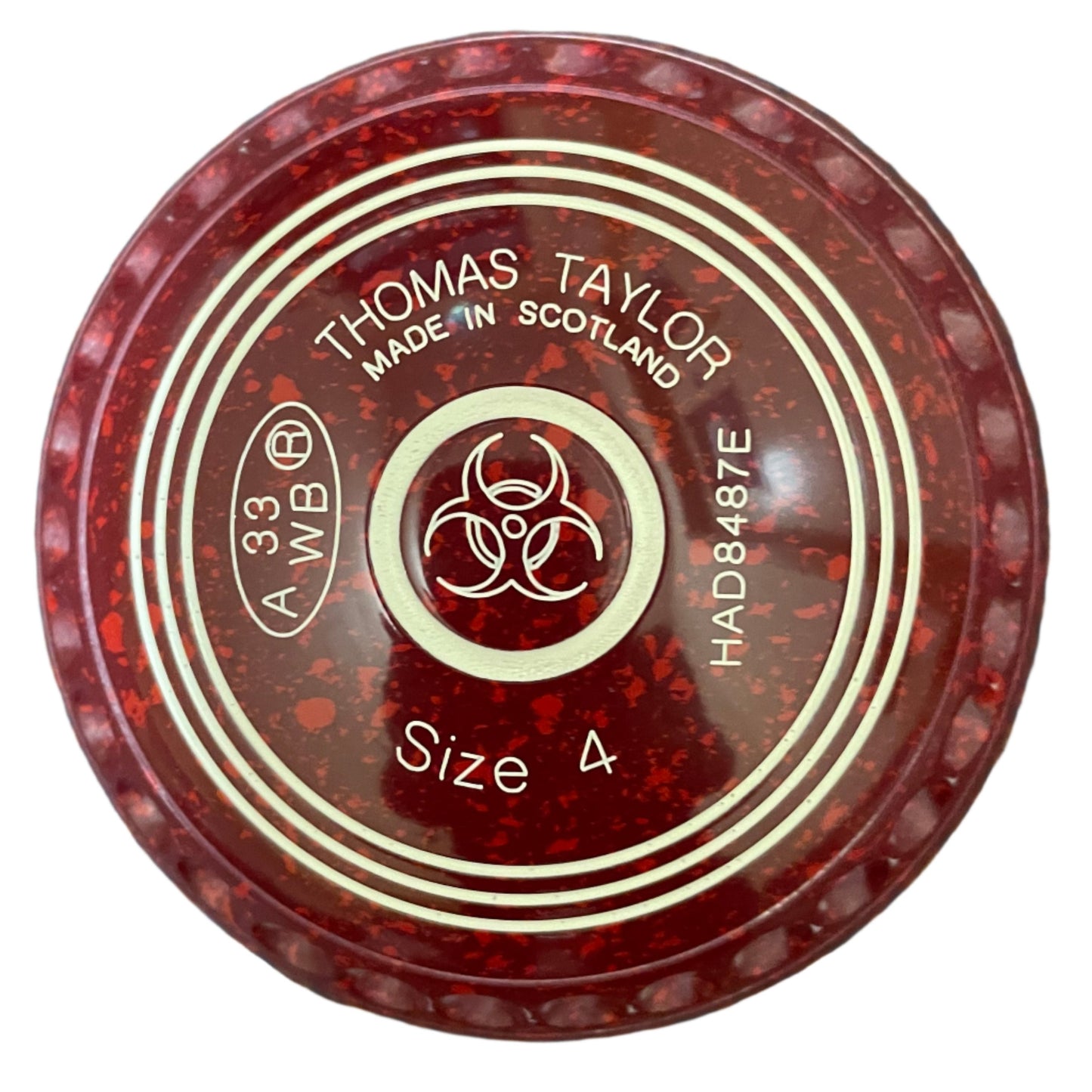 Taylor Ace 4H Maroon Red Geometric Emblem