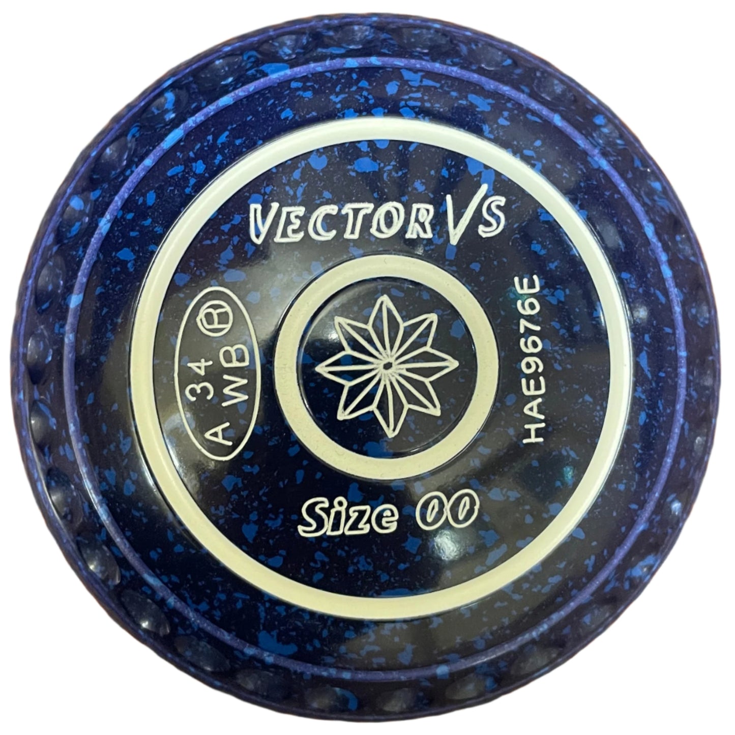 Taylors blue bowl with 'Vector VS' branding on a white background