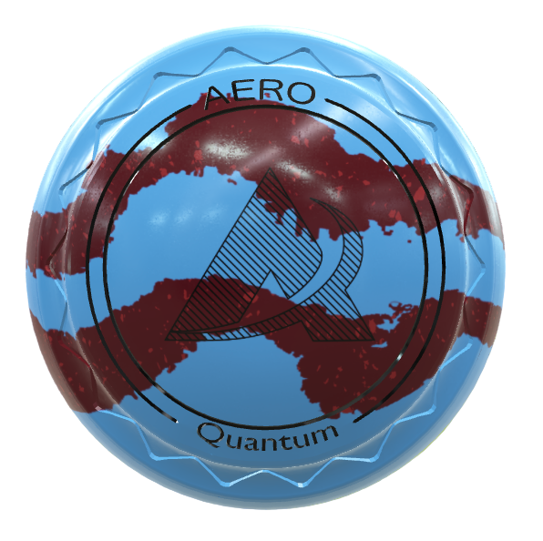 Aero Groove & Quantum Bowls in Sky Blue/Maroon Red Swirl with black paintwork