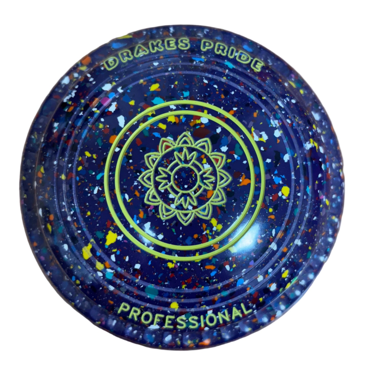 Drakes Pride Pro 50 0H Purple Harlequin Geometric Emblem Back