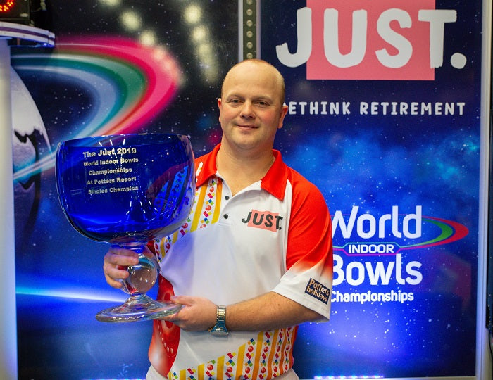 Anderson aims for more success at Potters at the Just 2020 World Indoor Bowls Championships