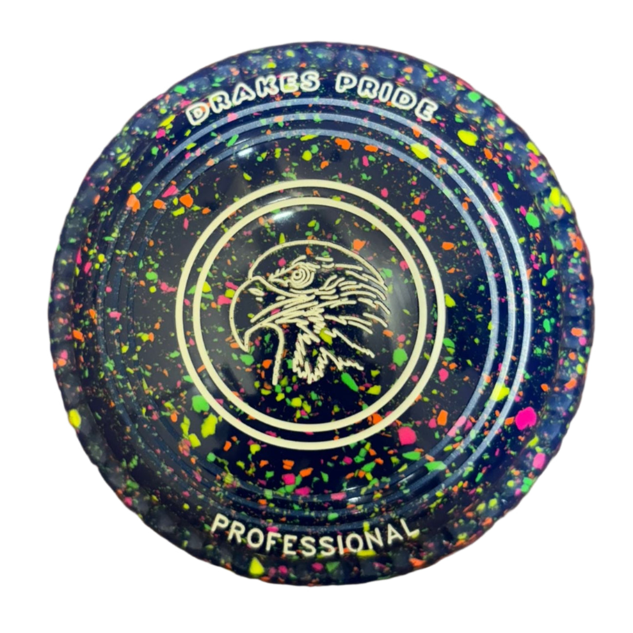 Drakes Pride Pro 50 00H Mid Blue Fluorescent Harlequin Eagle Emblem