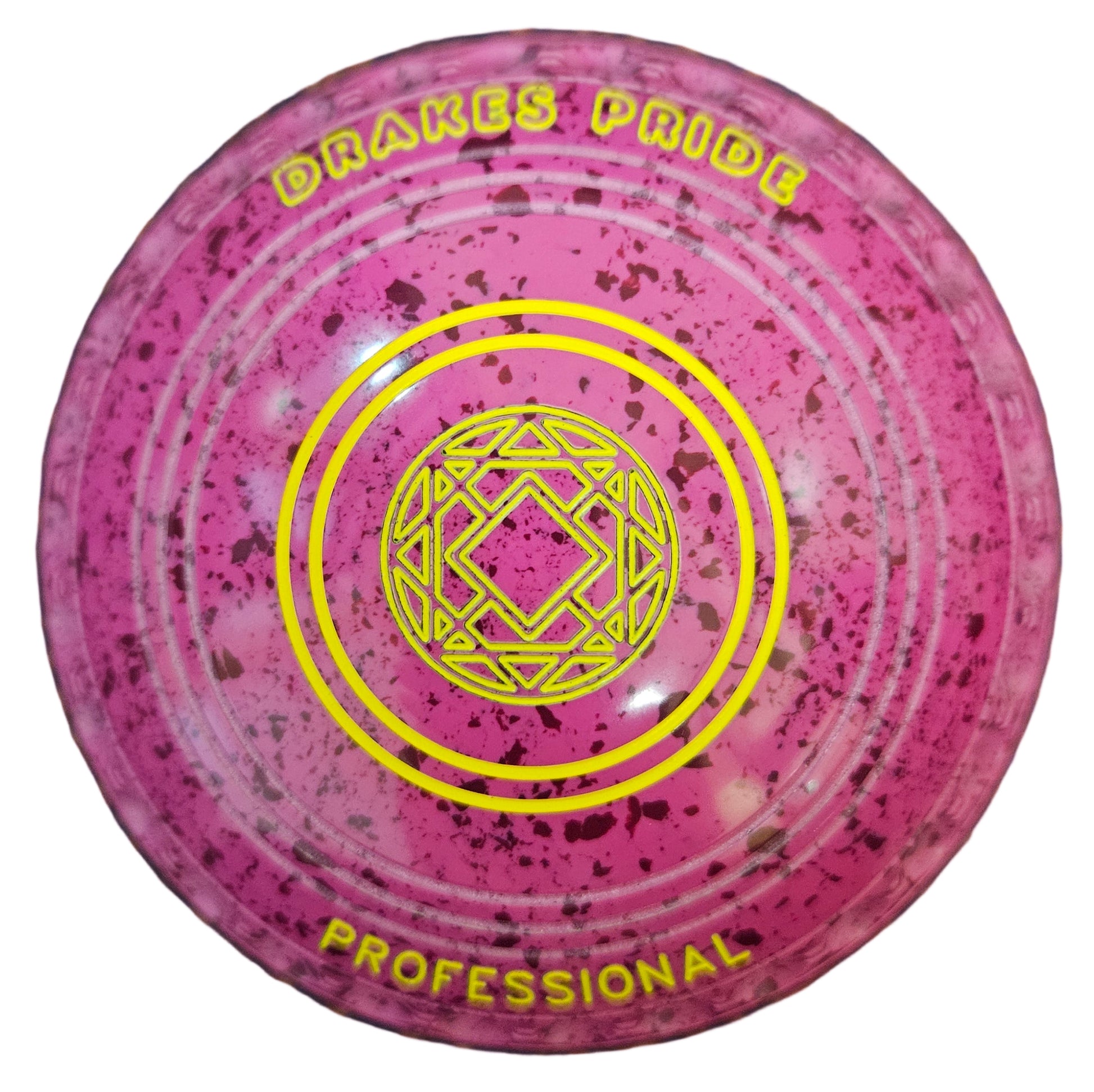 Drakes Pride Professional 00H Pink Magenta Geometric Emblem BACK