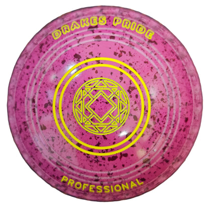 Drakes Pride Professional 00H Pink Magenta Geometric Emblem BACK