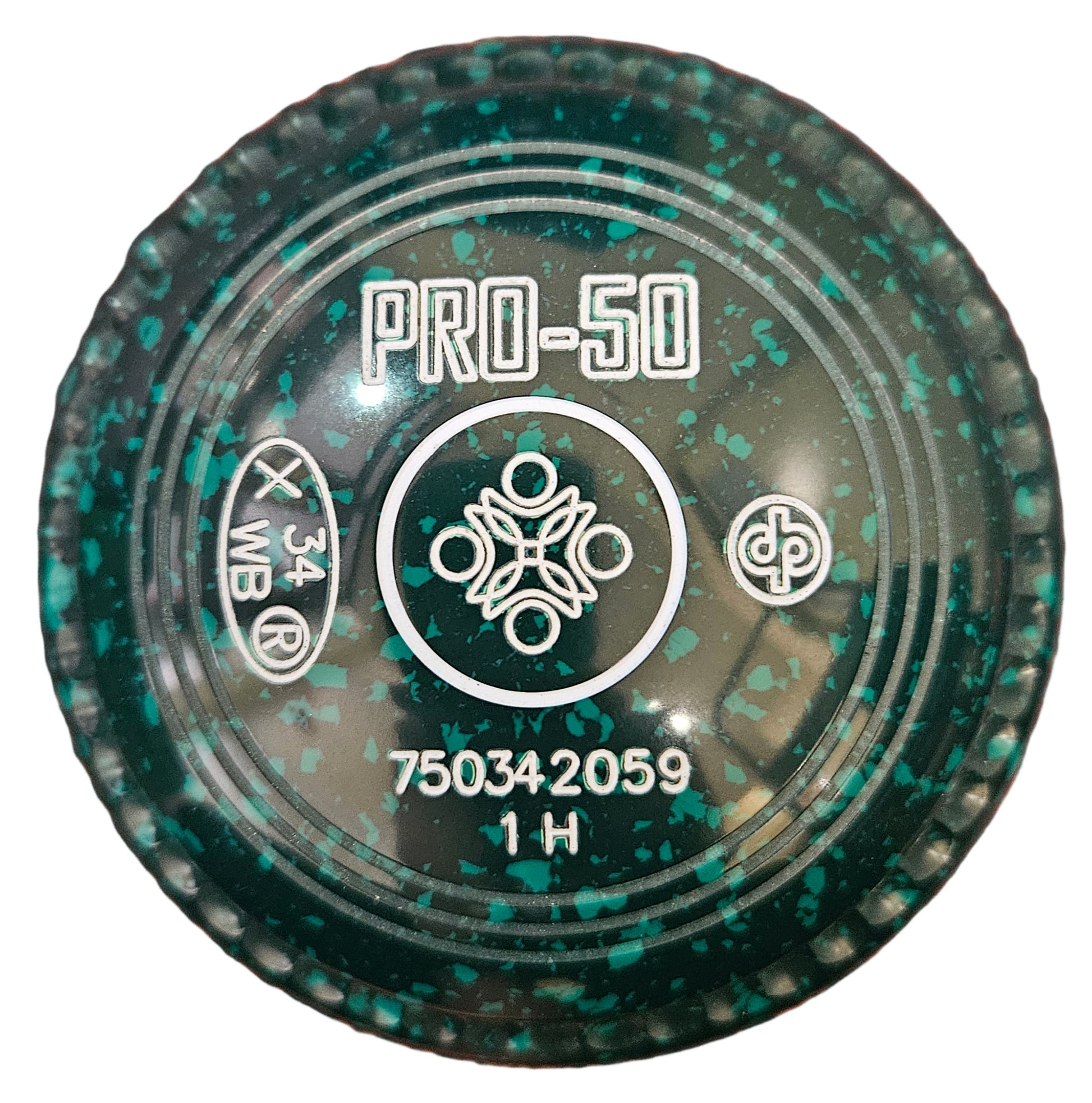 Drakes Pride Pro 50 1H Green Green Geometric Emblem FRONT