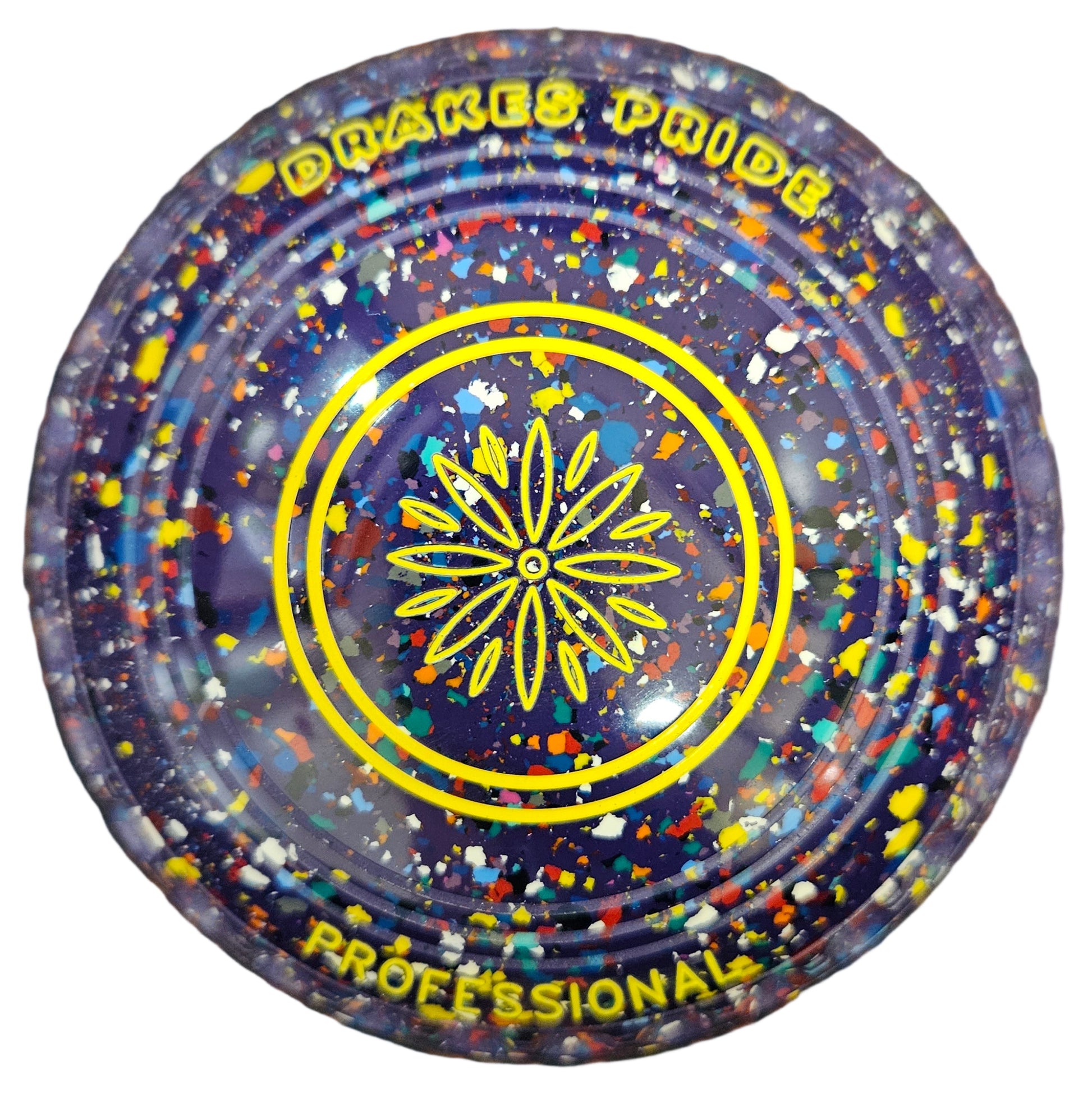 Drakes Pride Professional 0H Purple Harlequin Flower Emblem BACK