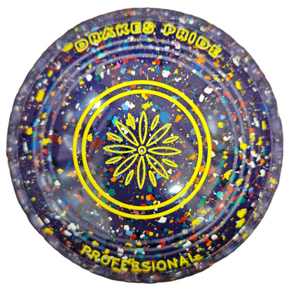 Drakes Pride Professional 0H Purple Harlequin Flower Emblem BACK