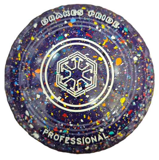 Drakes Pride Professional 1H Purple Harlequin Geometric Emblem