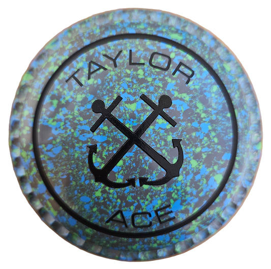 Taylor Ace 2H Lime Green Anchor Emblem Xtreme Grip BACK