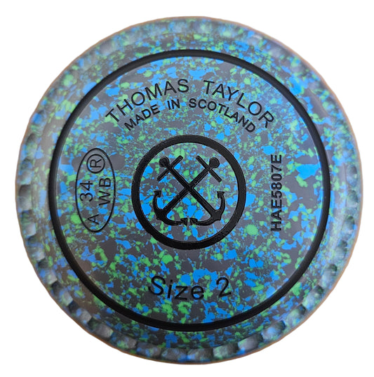 Taylor Ace 2H Lime Green Anchor Emblem Xtreme Grip FRONT