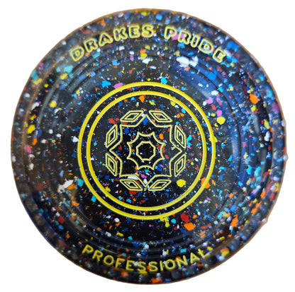 Drakes Pride Pro 50 2H Black Harlequin Geometric Emblem BACK