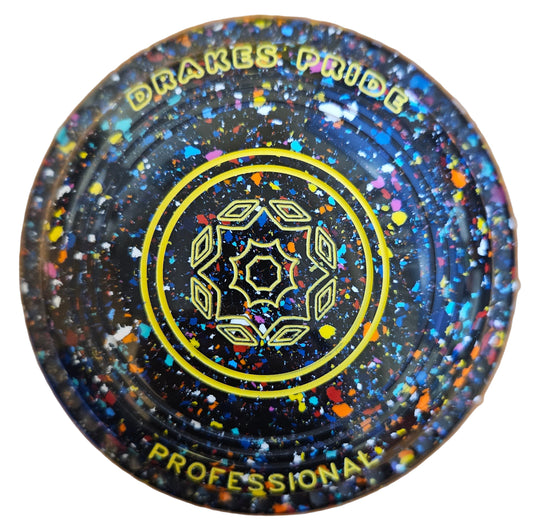 Drakes Pride Pro 50 2H Black Harlequin Geometric Emblem BACK