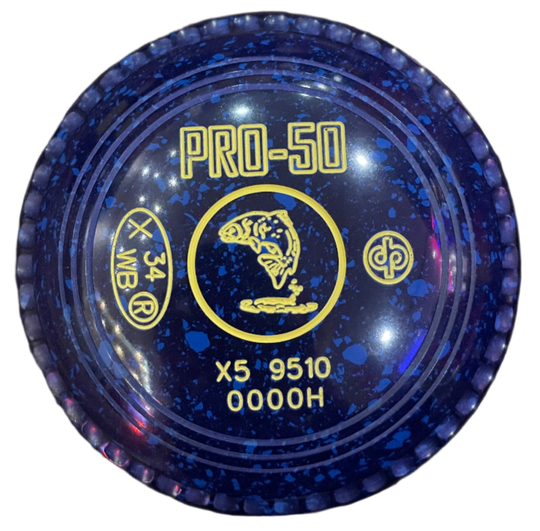 Drakes Pride Pro 50 0000H Blue Blue Fish Emblem