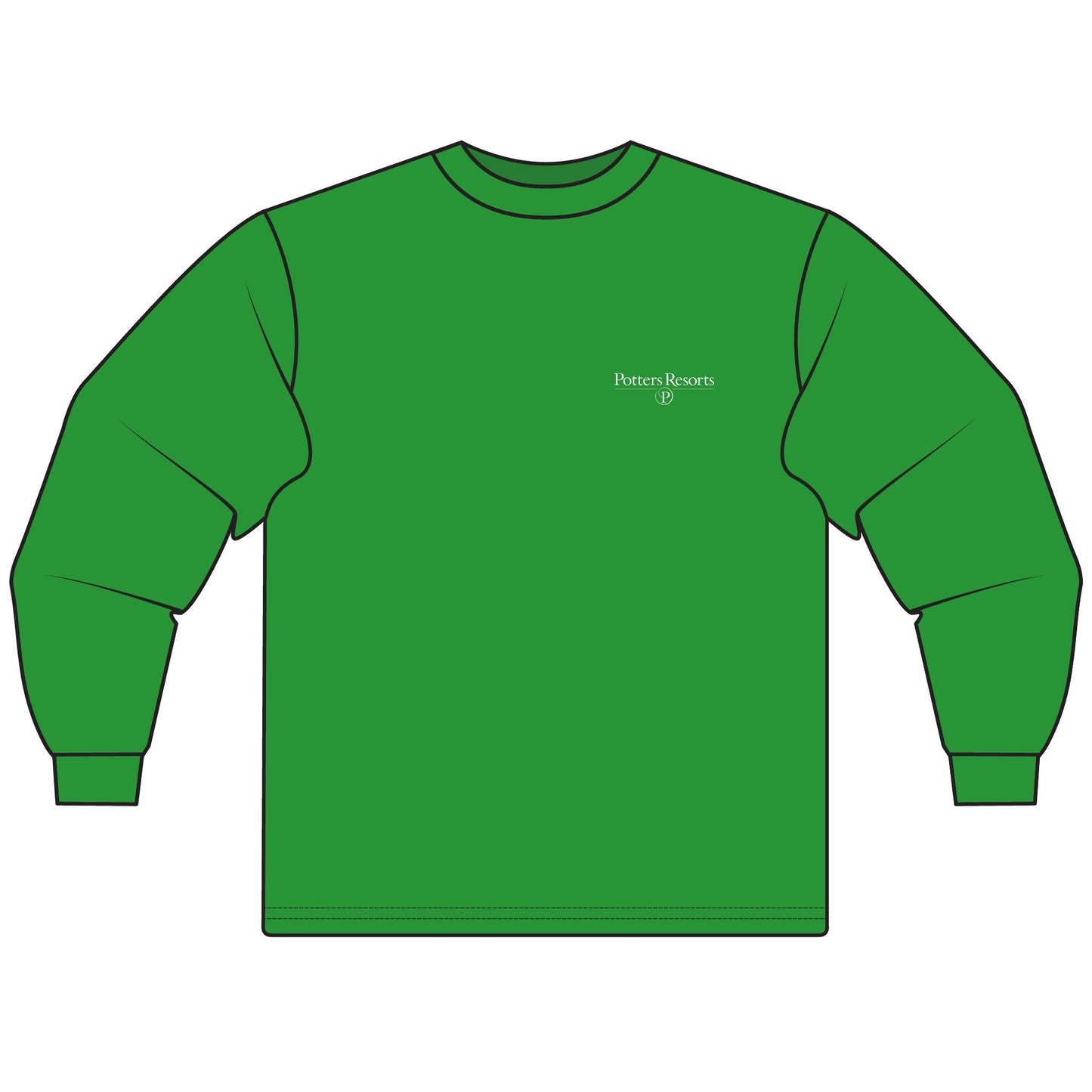 Potters Resorts Unisex Long Sleeve T-Shirt