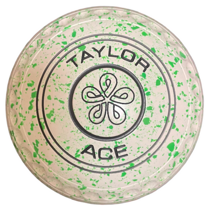 Taylor Ace 0H White Lime Geometric Emblem