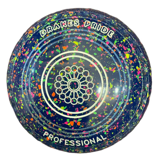 Drakes Pride Professional 3H Mid Blue Fluorescent Harlequin Geometric Emblem