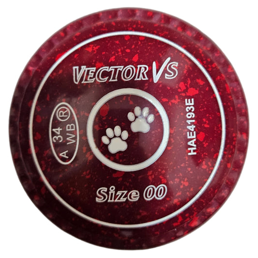 Taylor Vector Vs 00H Maroon Red Paw Emblem Xtreme Grip FRONT