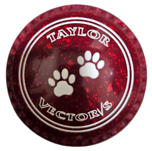 Taylor Vector Vs 00H Maroon Red Paw Emblem Xtreme Grip REAR
