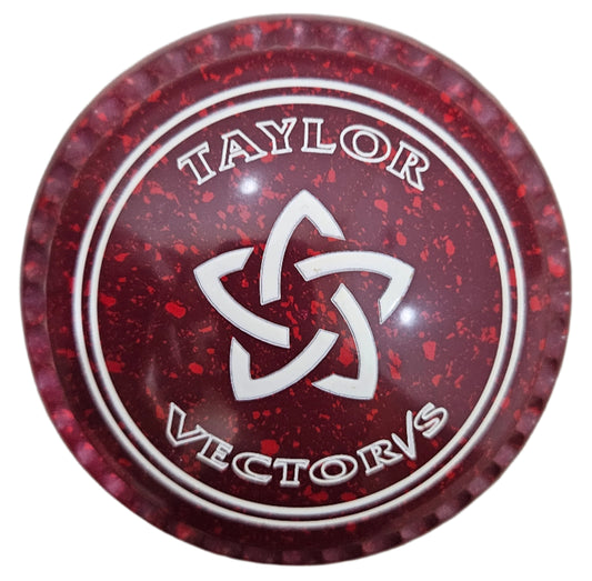 Taylor Vector Vs 00H Maroon Red Star Emblem Xtreme Grip REAR