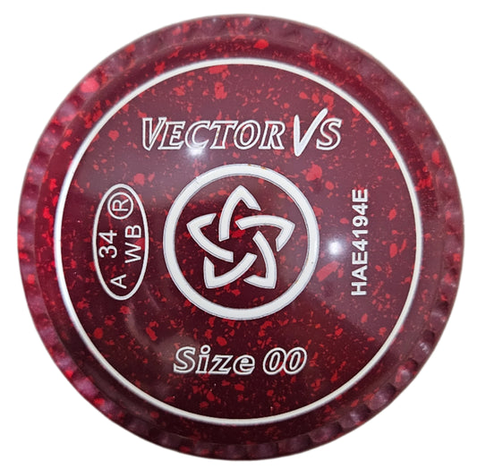 Taylor Vector Vs 00H Maroon Red Star Emblem Xtreme Grip FRONT