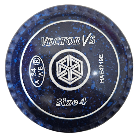 Taylor Vector Vs 4H Blue Blue Geometric Cube Emblem Xtreme Grip FRONT
