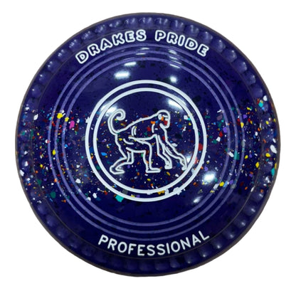 Drakes Pride Pro 50 1H Purple Blue Purple Harlequin Trio Monkey Emblem Back